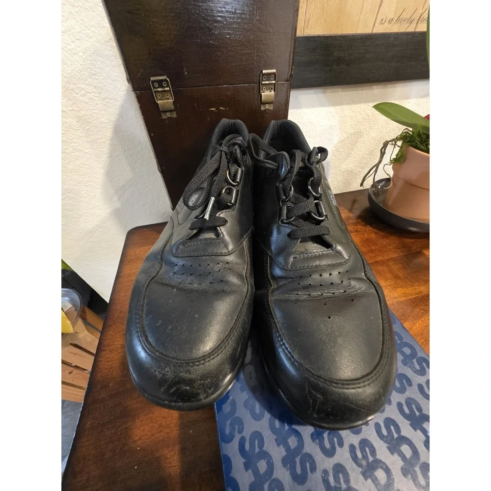 2 SAS Mens Time Out Walking Shoe Oxford Sneaker‎ Black Leather Diabetic Size 11